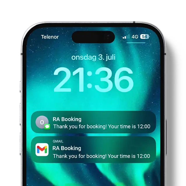 RA booking Notifications - Reach Amplified